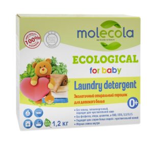 Экологичный стиральный порошок для детского белья 0+ MOLECOLA