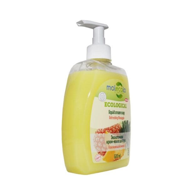 Жидкое мыло для рук Освежающий ананас MOLECOLA